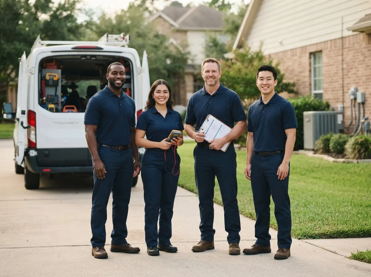 Certified HVAC technician near Santa Fe, TX